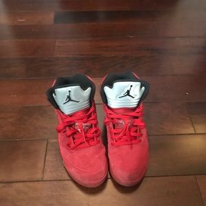 Air jordan red suede 5’s